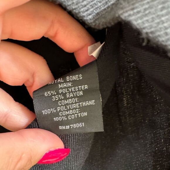 Hot Topic Royal Bones Daang Goodman Goth Punk Black Pleated Chain Skirt XL - Picture 5 of 10